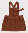 Vestido sin mangas de pana para bebé marron CINA