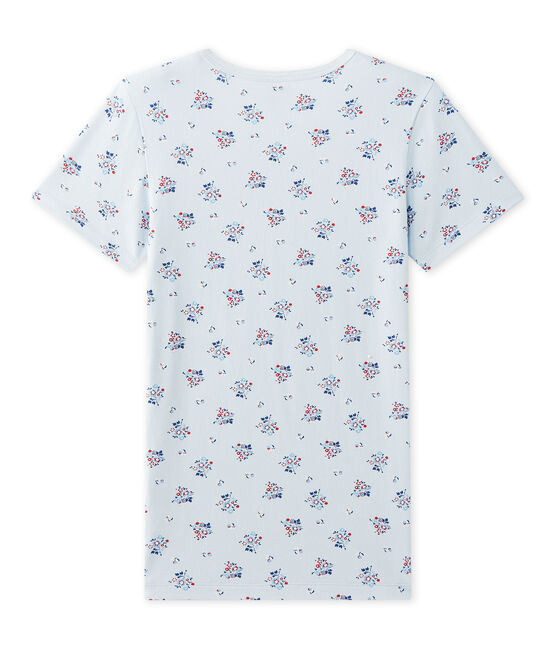 T-shirt fille imprimé en jersey stretch azul FRAICHEUR/blanco MULTICO