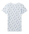 T-shirt fille imprimé en jersey stretch azul FRAICHEUR/blanco MULTICO