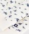 Cárdigan de algodón con estampado de flores para bebé azul MILK/ SOIR