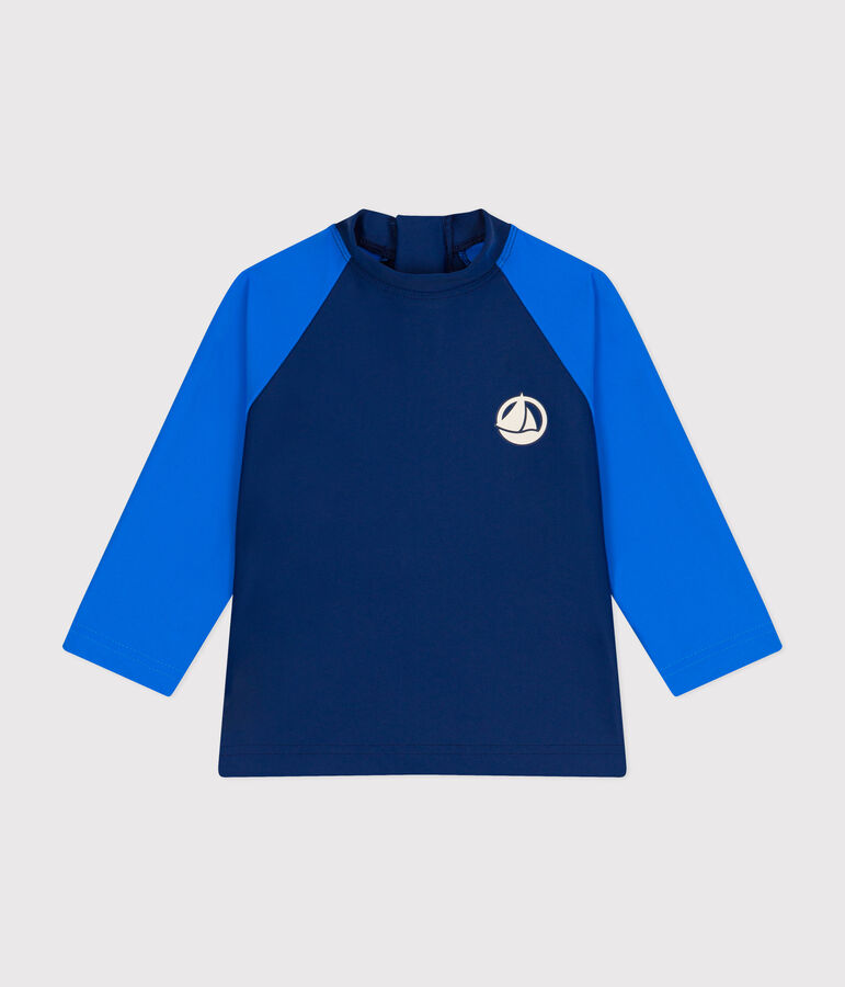 Camiseta de ba&ntilde;o anti UV para beb&eacute; azul/azul