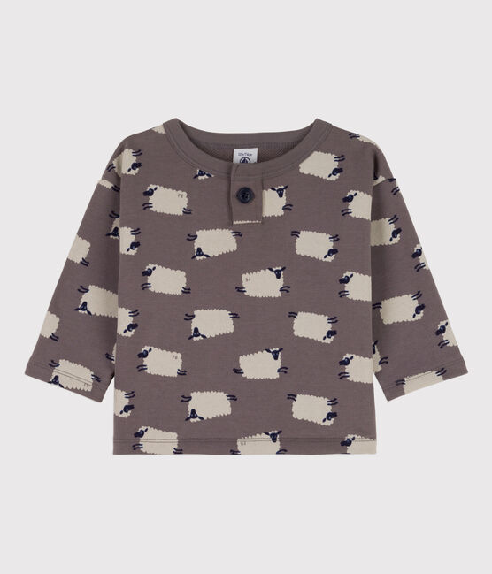 Sudadera de felpa con estampado de ovejas para bebé BONGRIS/ MULTICO