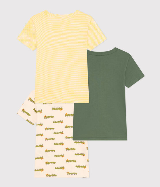 Juego de 3 camisetas infantiles de algodón de manga corta variante 1