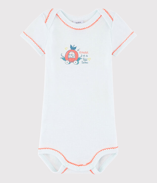 Bodi de manga corta de beb&eacute; ni&ntilde;a azul Bocal