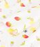 Pijama corto infantil de algod&oacute;n con estampado de frutas blanco/multicolor