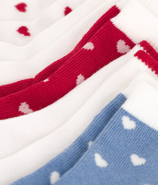 5 pares de calcetines de algodón con corazones para bebé variante 1