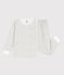 Pijama de felpa con flor para niña blanco MARSHMALLOW/blanco MULTICO