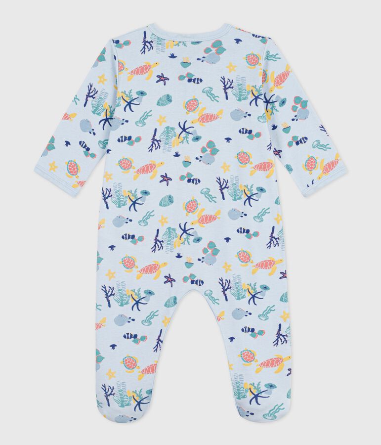 Pijama de algod&oacute;n con estampado marino fosforescente para beb&eacute; azul/multicolor