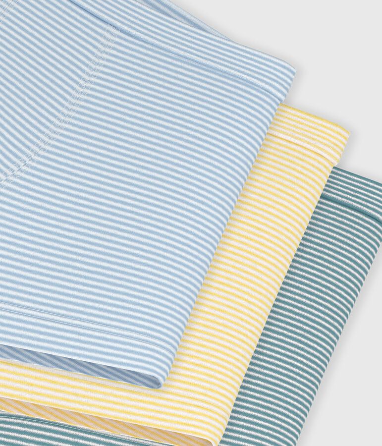 Juego de b&oacute;xeres infantiles de algod&oacute;n con ribete en la cintura a rayas variante 1