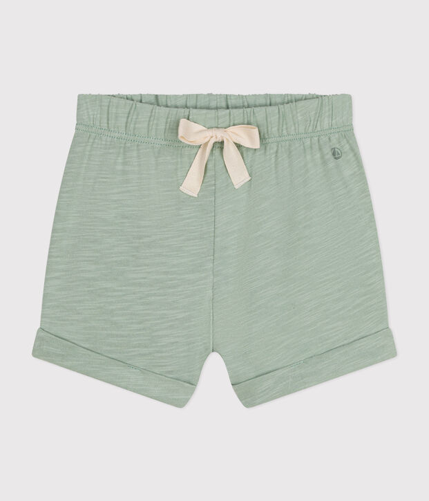 Pantal&oacute;n corto de jersey ligero de beb&eacute; verde