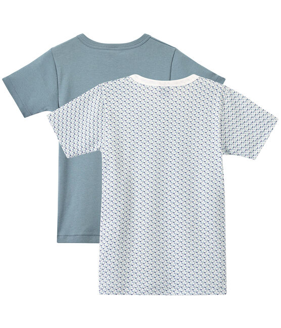 Lote de 2 camisetas de manga corta para niño blanco LOT