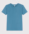 Camiseta L'ICONIQUE de algodón con cuello redondo para mujer azul LAVIS