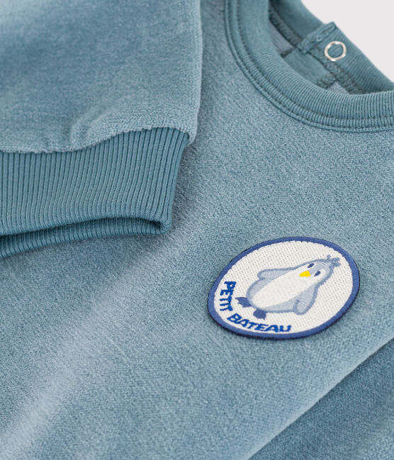 Sudadera lisa de rizo aterciopelado para bebé GOBELIN