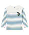 Jersey marinero infantil para niño blanco MARSHMALLOW/azul FONTAINE
