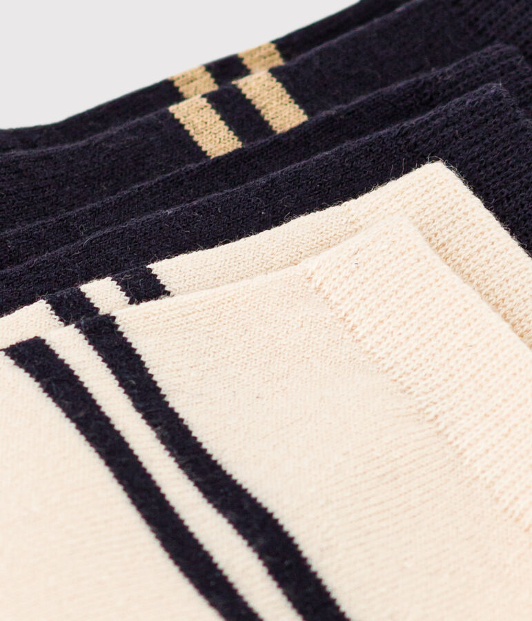 Juego de 3 pares de calcetines deportivos para ni&ntilde;o/ni&ntilde;a multicolor