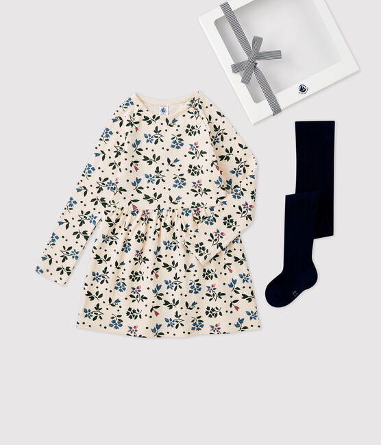 Estuche de regalo con vestido y leotardos para niña variante 1
