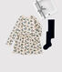 Estuche de regalo con vestido y leotardos para niña