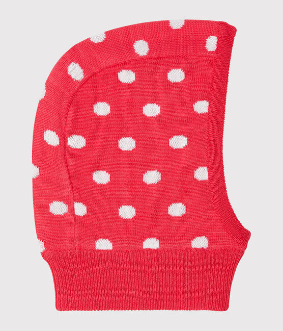 Pasamontañas para bebé unisex rojo SIGNAL/blanco MARSHMALLOW