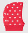 Pasamontañas para bebé unisex rojo SIGNAL/blanco MARSHMALLOW