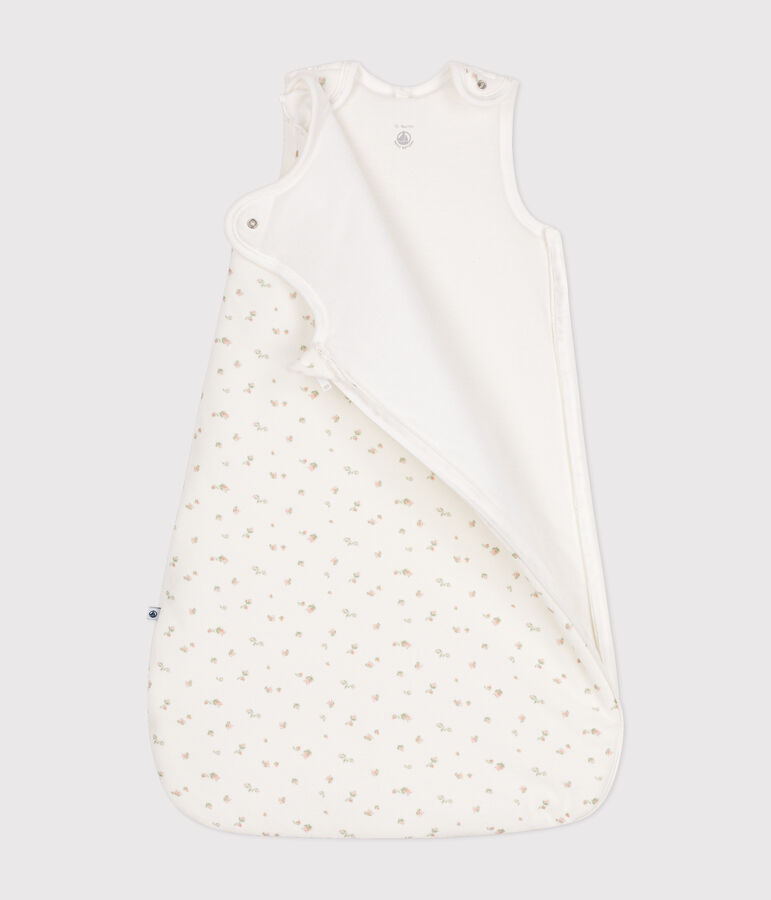 Saco de flores de terciopelo para beb&eacute; TOG 3 blanco MARSHMALLOW/blanco MULTICO