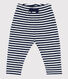 Pantalón de rizo a rayas para bebé