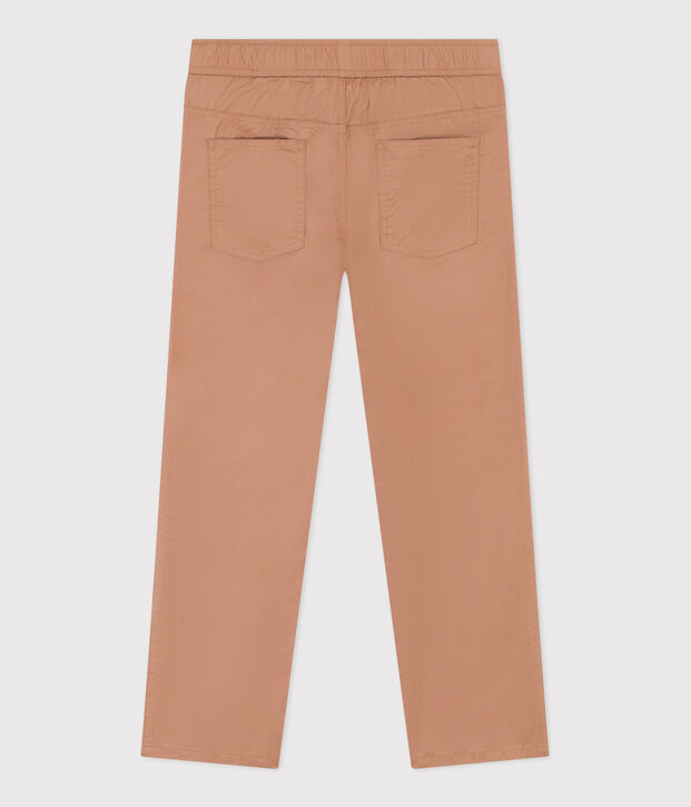 Pantal&oacute;n de corte normal de sarga de algod&oacute;n de ni&ntilde;o beige