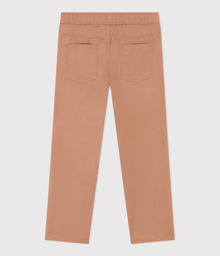 Pantal&oacute;n de corte normal de sarga de algod&oacute;n de ni&ntilde;o beige