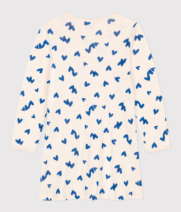 Camis&oacute;n de algod&oacute;n con coraz&oacute;n para ni&ntilde;a crudo/multicolor