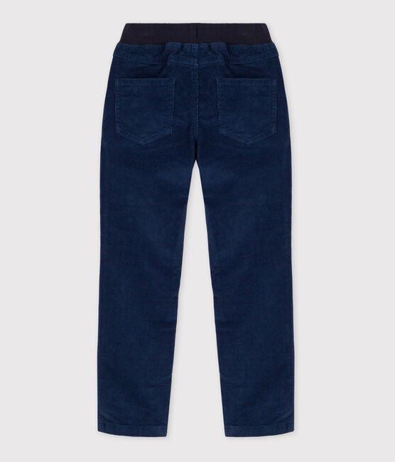 Pantalón recto de terciopelo medio de niña / niño CREPUSCULE