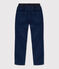 Pantalón recto de terciopelo medio de niña / niño CREPUSCULE