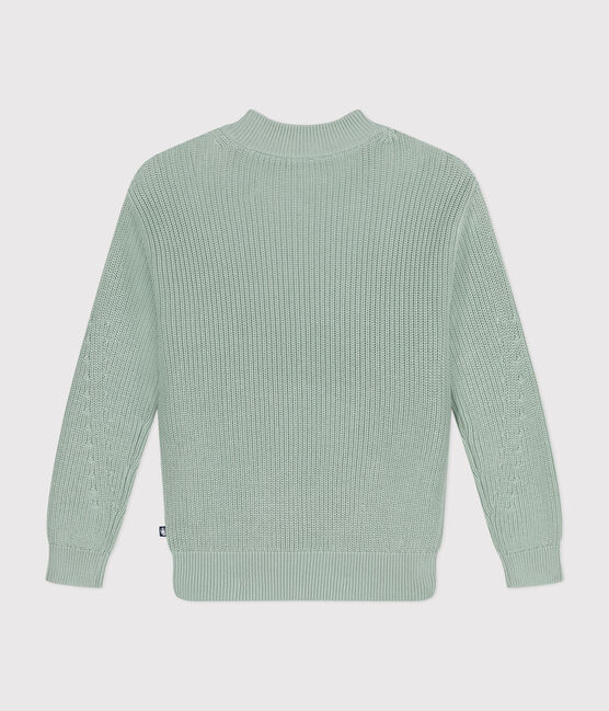 Jersey de punto inglés de algodón para mujer verde HERBIER