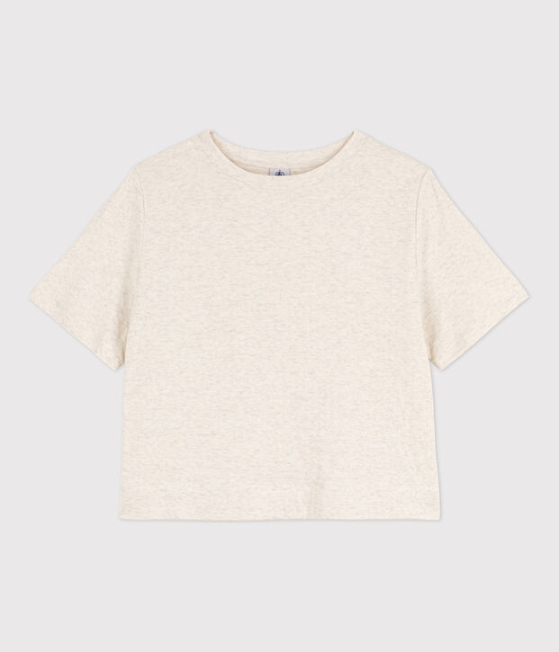 Camiseta LE BOXY de algod&oacute;n para mujer MONTELIMAR CHINE