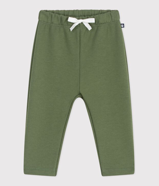 Pantal&oacute;n de jogging liso de algod&oacute;n para beb&eacute; OLIVINE