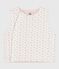 Chaleco reversible de algodón estampado para bebé blanco MARSHMALLOW/blanco MULTICO