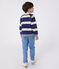 Sudadera infantil unisex de algodón a rayas azul MEDIEVAL/ AVALANCHE