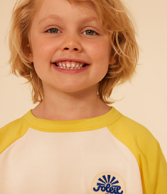 Sudadera infantil de felpa ligera amarillo AVALANCHE/ NECTAR