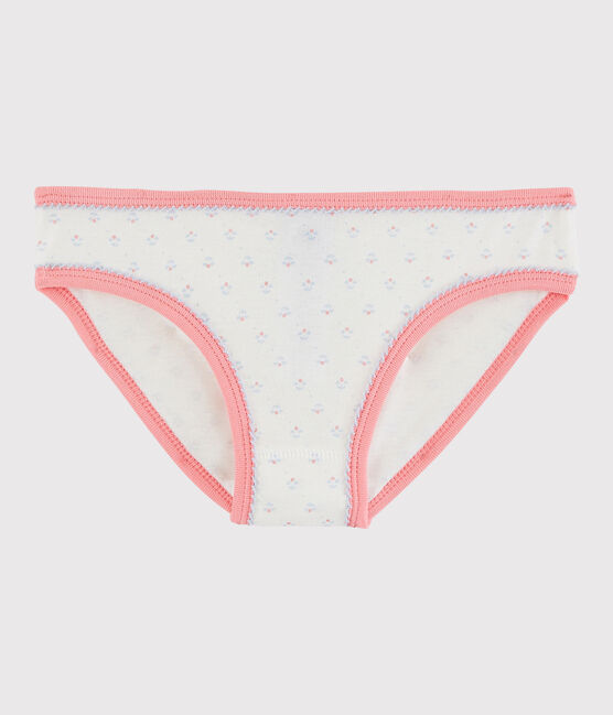 Braguita de niña de algodón blanco MARSHMALLOW/rosa GRETEL