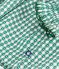 Vestido vichy infantil de popelina de manga larga verde/blanco