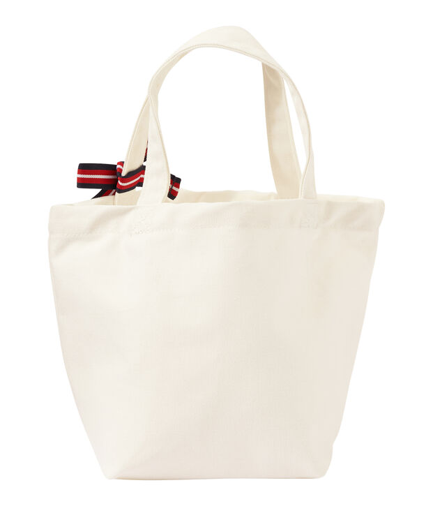 Bolsa de tela para ni&ntilde;a blanco