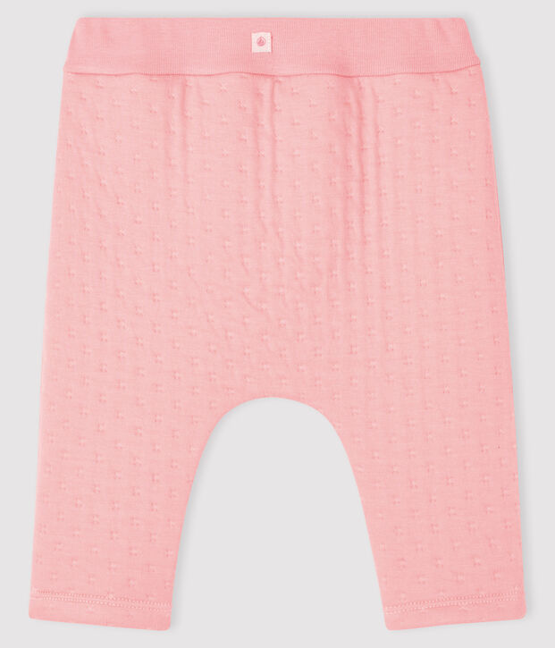 Pantal&oacute;n de t&uacute;bico acolchado para beb&eacute; rosa