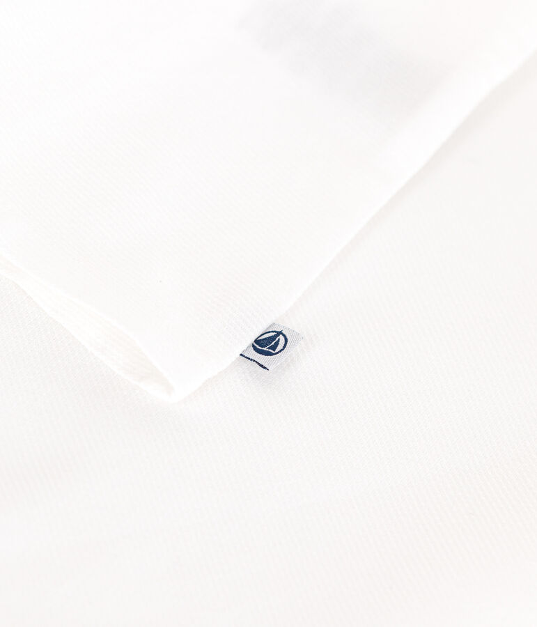 Blusa de piqu&eacute; de algod&oacute;n para beb&eacute; blanco