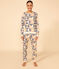 Pijama de algodón patchwork para mujer blanco AVALANCHE/ MULTICO