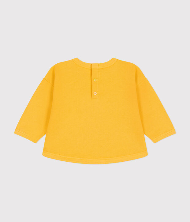 Sudadera de felpa para beb&eacute; amarillo