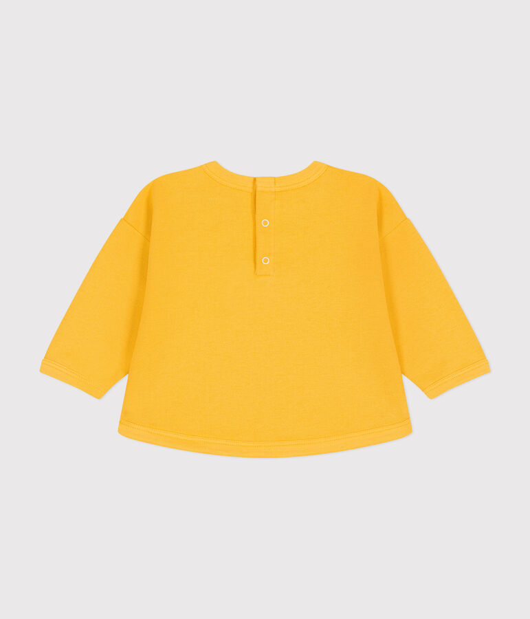 Sudadera de felpa para beb&eacute; amarillo