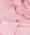 Pijama de terciopelo con cuello liso para bebé rosa CHARME