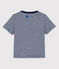 Camiseta Bebé Petit Bateau x Water Family azul MEDIEVAL/blanco MARSHMALLOW