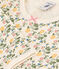 Camisón de algodón infantil con motivo de flores blanco AVALANCHE/ MULTICO