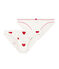 Lote de 2 braguitas de corazones para mujer Variante 1 PACK
