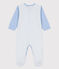 Pelele de algodón milrayas azul PERSE/blanco MARSHMALLOW