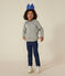 Sudadera con cremallera y capucha de punto de niño gris CHATON CHINE